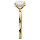 Oval Diamond Hidden Halo Engagement Ring