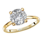 Round Diamond Hidden Halo Engagement Ring