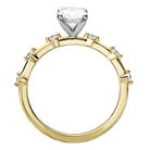 Oval Semi-Mount Diamond Engagement Ring