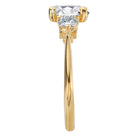 Round 3-Stone Semi-Mount Diamond Engagement Ring