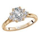 Oval Semi-Mount Diamond Engagement Ring