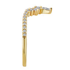 Pear 14kt Yellow Gold Diamond Wedding Band