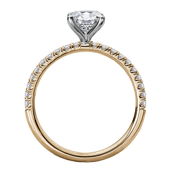Round Semi-Mount Diamond Engagement Ring