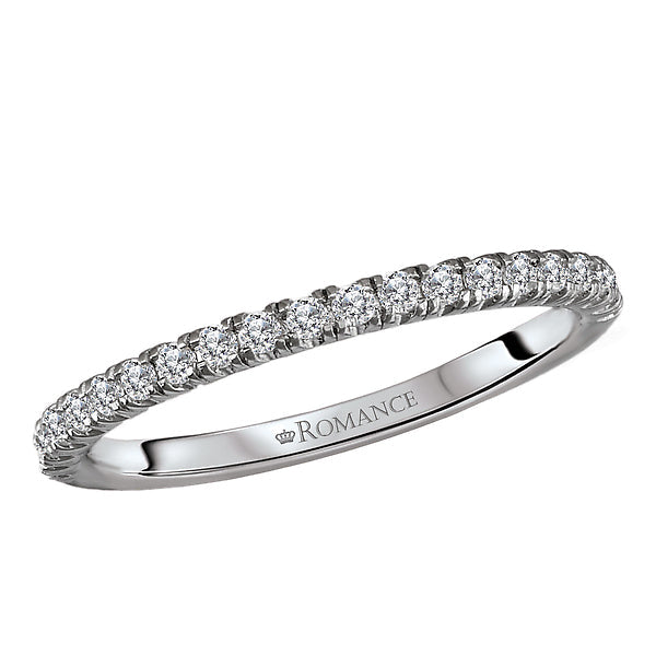 Round Diamond Wedding Band