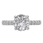 Round Semi-Mount Diamond Engagement Ring
