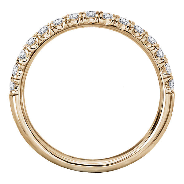 Round Diamond Wedding Band