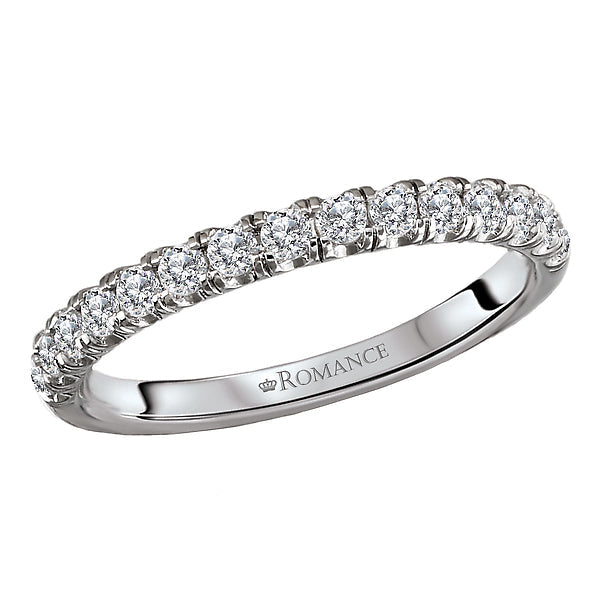 Round Diamond Wedding Band