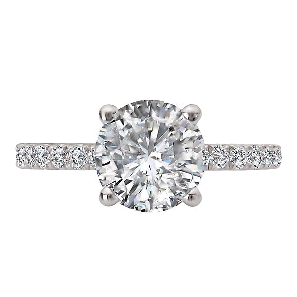 Round Diamond Semi-Mount Engagement Ring