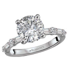 Round Diamond Semi-Mount Engagement Ring