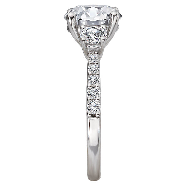 Round Diamond Semi-Mount Engagement Ring