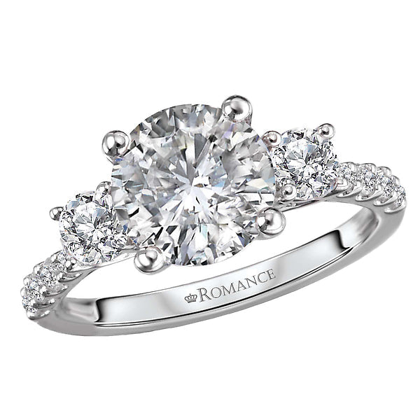 Round Diamond Semi-Mount Engagement Ring