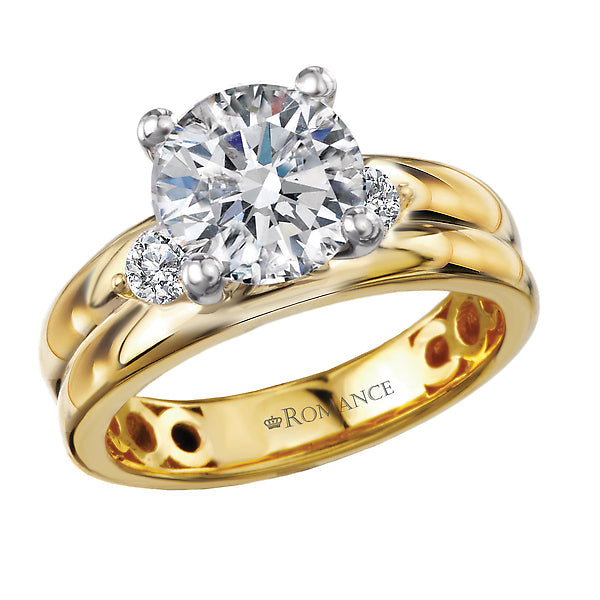 Round Diamond Semi-Mount Engagement Ring
