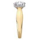 Round Diamond Semi-Mount Hidden Halo Engagement Ring