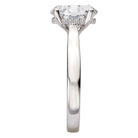 Oval Hidden Halo Semi-Mount Diamond Engagement Ring