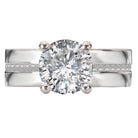 Round Diamond Semi-Mount Engagement Ring