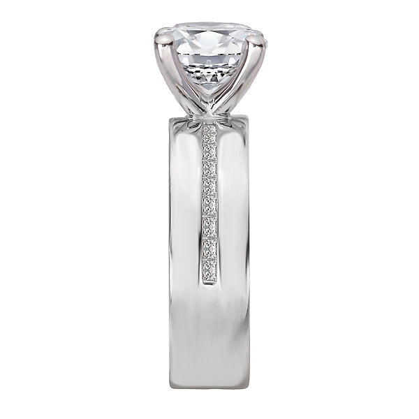 Round Diamond Semi-Mount Engagement Ring