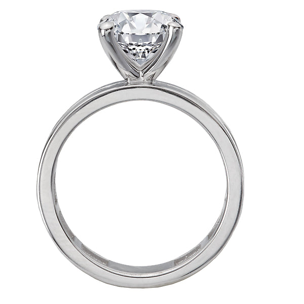 Round Diamond Semi-Mount Engagement Ring