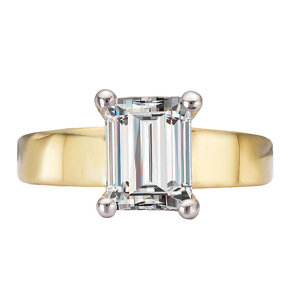 Round Diamond Semi-Mount Hidden Halo Engagement Ring