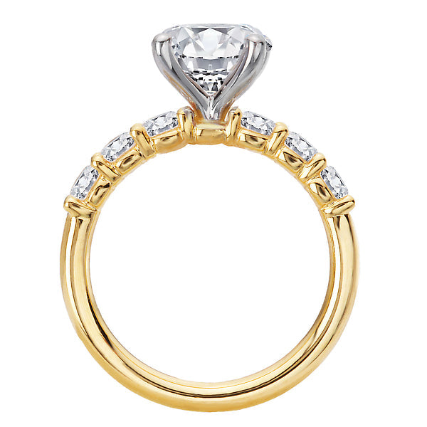 Round Diamond Semi-Mount Engagement Ring
