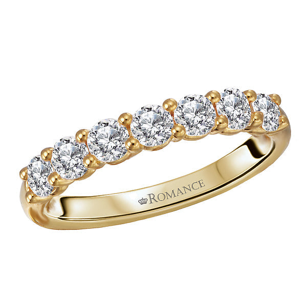 Round Diamond Wedding Band
