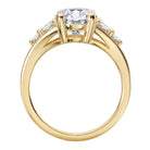 Oval Split Shank Semi-Mount Diamond Engagement Ring