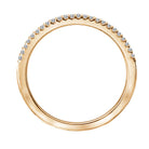 Round Diamond Straight Wedding Band