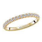 Round Straight Diamond Wedding Band