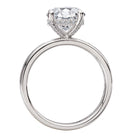 Round Bold Band Semi-Mount Diamond Engagement Ring