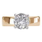Bold Band Semi-Mount Diamond Engagement Ring