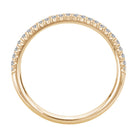 Round Straight Front Diamond Wedding Band