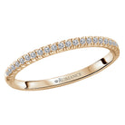 Round Straight Front Diamond Wedding Band