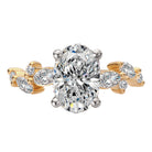 Oval Semi-Mount Diamond Engagement Ring