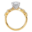 Oval Semi-Mount Diamond Engagement Ring