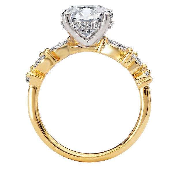 Round Semi-Mount Diamond Engagement Ring