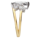 Marquise Half Split-Shank Semi-Mount Diamond Engagement Ring