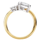 Marquise Half Split-Shank Semi-Mount Diamond Engagement Ring