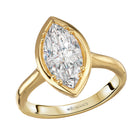 Marquise Hidden Halo Semi-Mount Engagement Ring