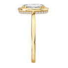 Oval Hidden Halo Semi-Mount Engagement Ring