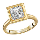 Princess Hidden Halo Semi-Mount Engagement Ring