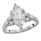 Marquise Diamond Semi-Mount Diamond Engagement Ring