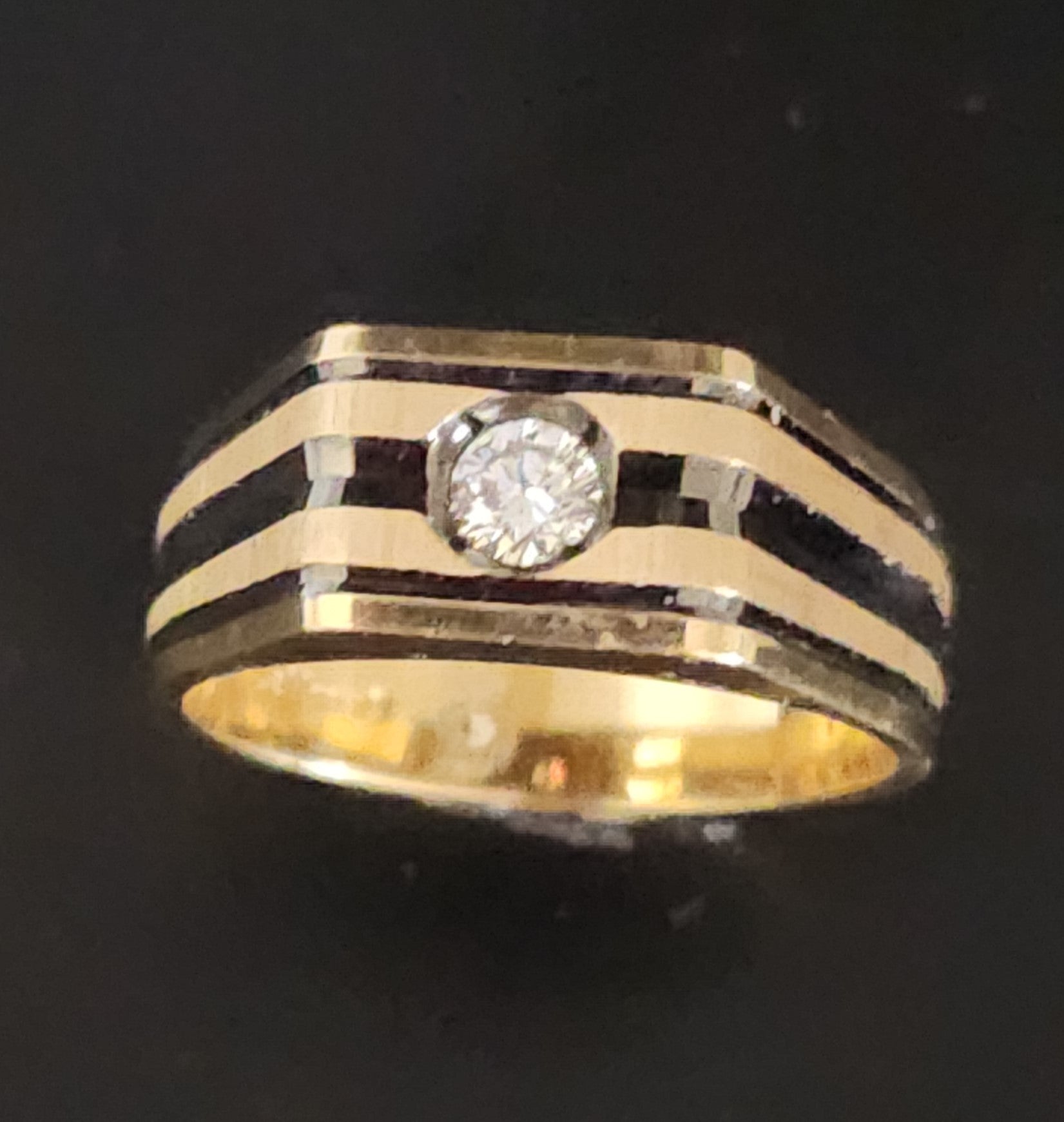 Gentleman's Le Mans Diamond Ring – kahnfinejewelry