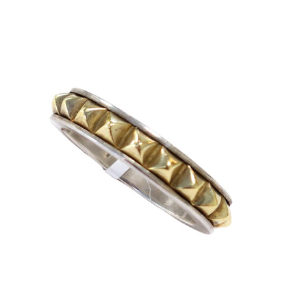 Lagos two-tone Collector Caviar Spike Ring