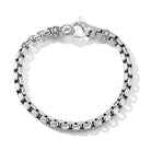 Sterling Silver Origin 5.3mm Classic Box Chain Bracelet.Sizes:Large (8.125" Length)Medium (7.625" Length)Small (7.250" Length)