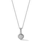 Our Sterling Silver 1.6mm Box Chain Pendant Necklace features a cushion centerpiece of brilliant Pave Diamonds, wrapped with Box Chain pattern and dangling from Box Chain pattern bail. Necklace length