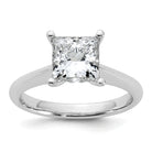 14kw 2ct Cert Lab Grown VS+ F+ Princess 8X Diamond Ring