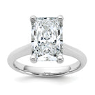 14kw 4ct Cert Lab Grown VS+ F+ Radiant 8X Diamond Ring
