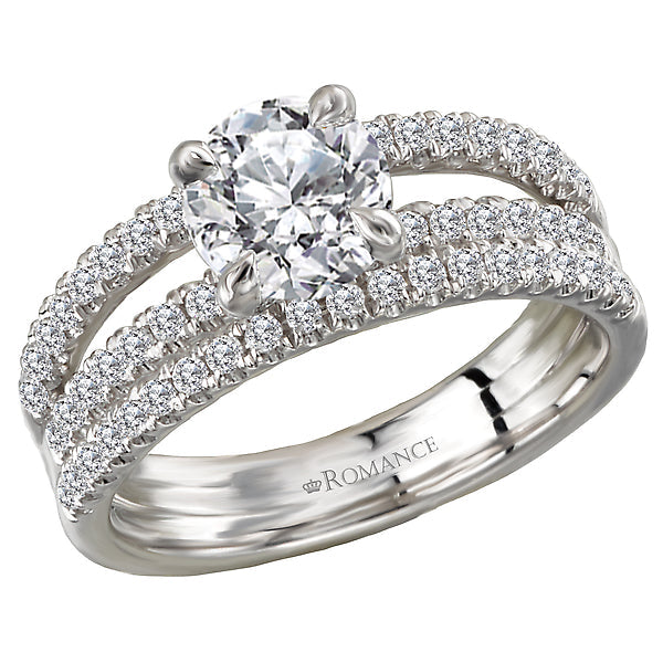 semi-mount diamond engagement ring