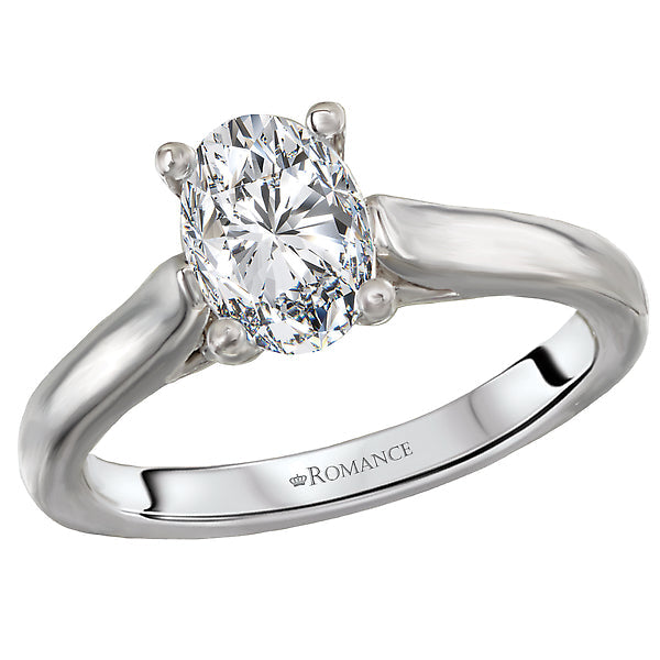 solitaire semi-mount diamond ring