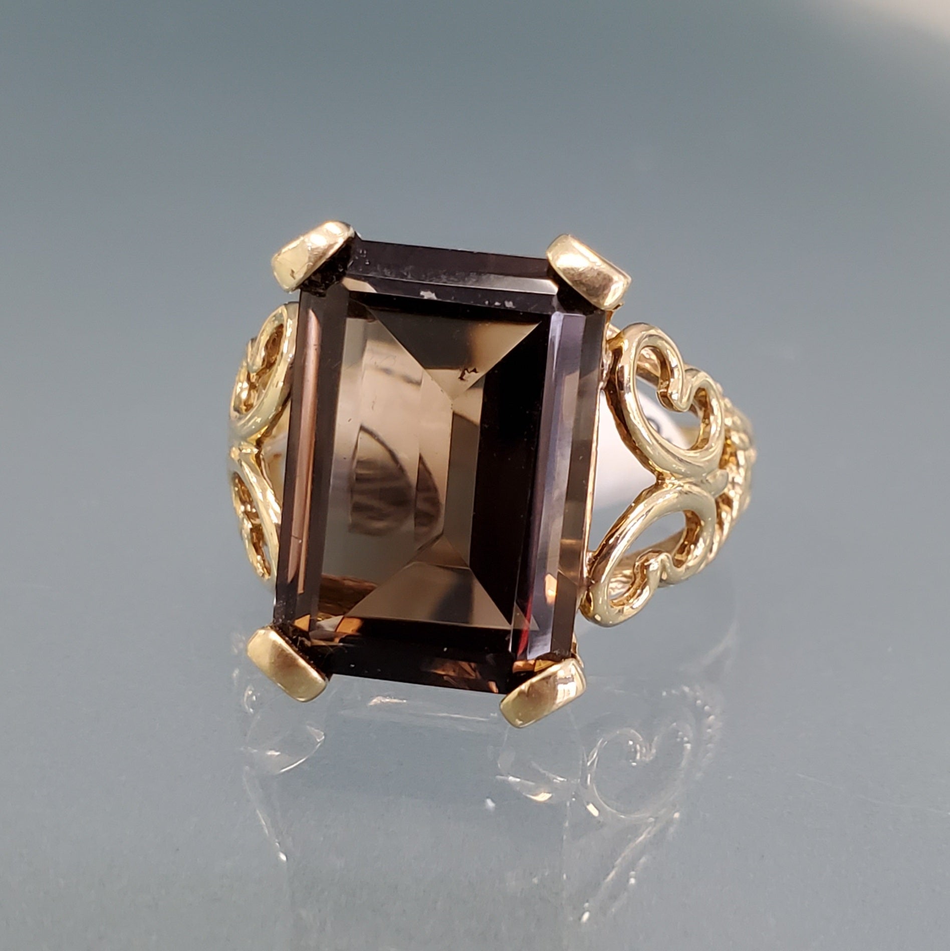 New Lacy Smokey Topaz Ring – kahnfinejewelry