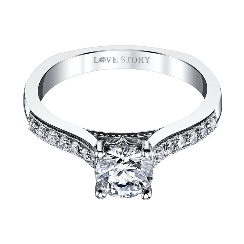 diamond engagement ring by love story
